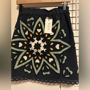 Sea NY Black Patterned Skirt, new w tags, XS